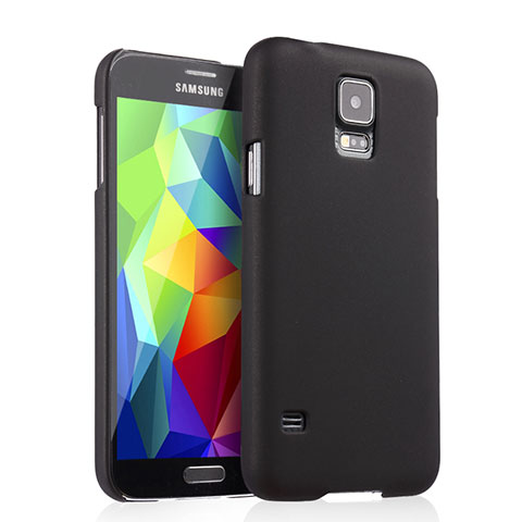 Carcasa Dura Plastico Rigida Mate para Samsung Galaxy S5 Duos Plus Negro