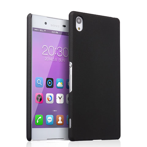 Carcasa Dura Plastico Rigida Mate para Sony Xperia Z3+ Plus Negro