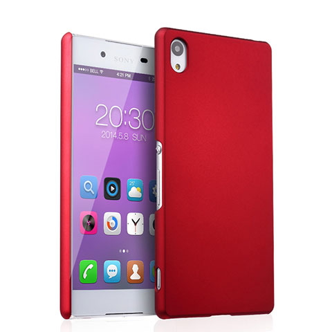 Carcasa Dura Plastico Rigida Mate para Sony Xperia Z3+ Plus Rojo