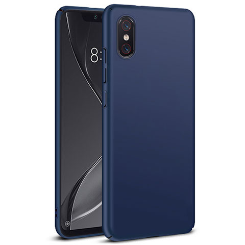 Carcasa Dura Plastico Rigida Mate para Xiaomi Mi 8 Screen Fingerprint Edition Azul