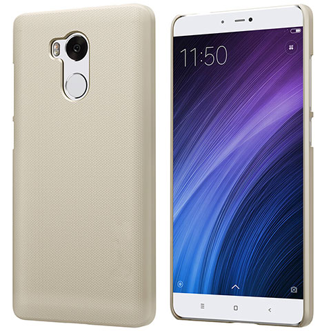 Carcasa Dura Plastico Rigida Perforada para Xiaomi Redmi 4 Prime High Edition Oro