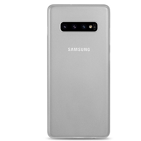 Carcasa Dura Ultrafina Transparente Funda Mate P01 para Samsung Galaxy S10 5G Blanco