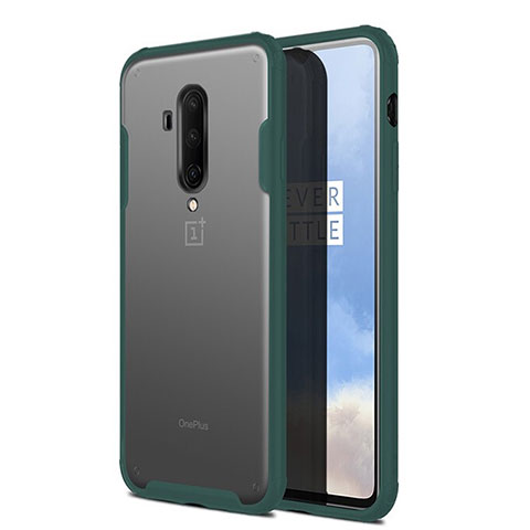 Carcasa Dura Ultrafina Transparente Funda Mate para OnePlus 7T Pro 5G Verde