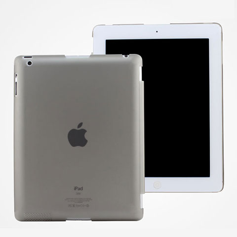 Carcasa Dura Ultrafina Transparente Mate para Apple iPad 2 Gris