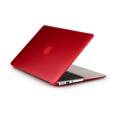 Carcasa Dura Ultrafina Transparente Mate para Apple MacBook Pro 15 pulgadas Rojo