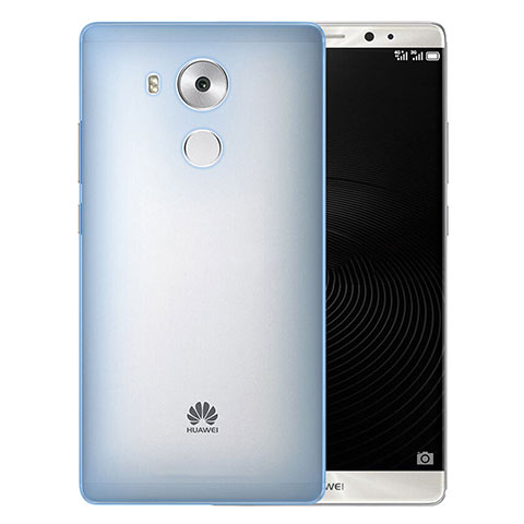 Carcasa Dura Ultrafina Transparente Mate para Huawei Mate 8 Azul