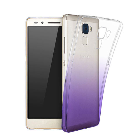 Carcasa Gel Ultrafina Transparente Gradiente para Huawei Honor 5C Morado