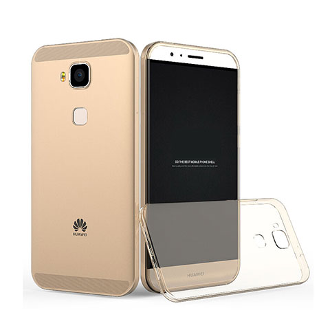 Carcasa Gel Ultrafina Transparente para Huawei GX8 Oro