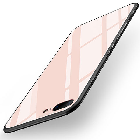 Carcasa Silicona Goma Espejo R05 para Apple iPhone 8 Plus Rosa