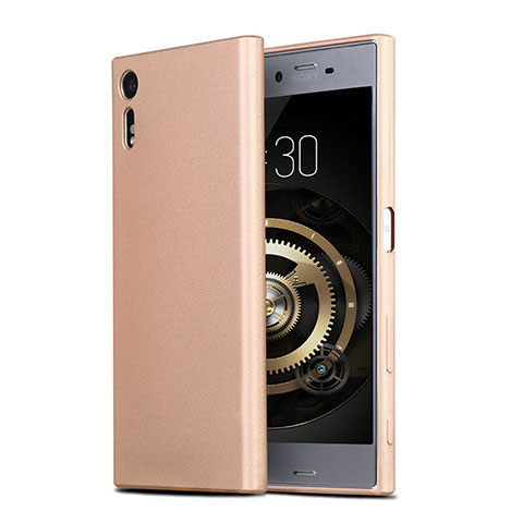 Carcasa Silicona Ultrafina Goma para Sony Xperia XZ Oro