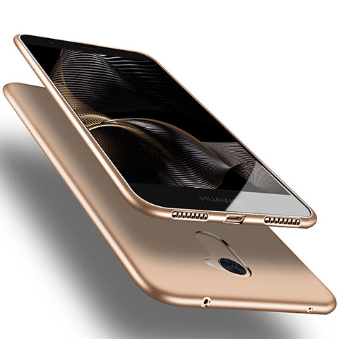 Carcasa Silicona Ultrafina Goma S03 para Huawei Y7 Prime Oro