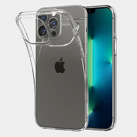 Carcasa Silicona Ultrafina Transparente A06 para Apple iPhone 13 Pro Max Claro