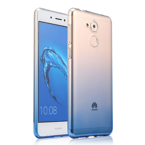 Carcasa Silicona Ultrafina Transparente Gradiente para Huawei Honor 6C Azul