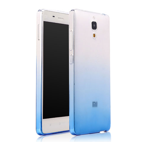 Carcasa Silicona Ultrafina Transparente Gradiente para Xiaomi Mi 4 Azul