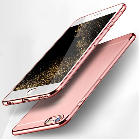 Carcasa Silicona Ultrafina Transparente H15 para Apple iPhone 6 Rosa