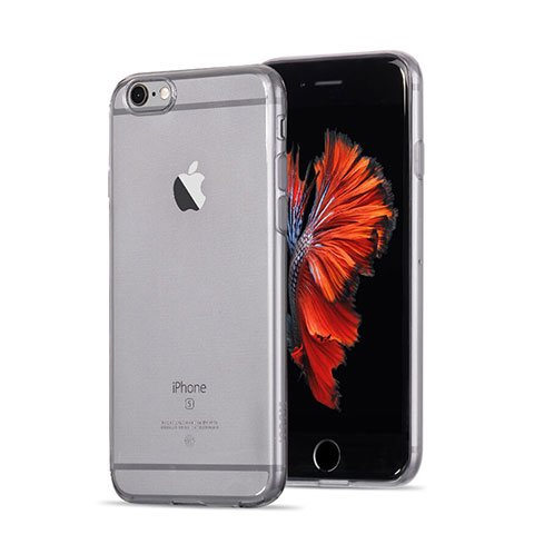 Carcasa Silicona Ultrafina Transparente para Apple iPhone 6S Gris