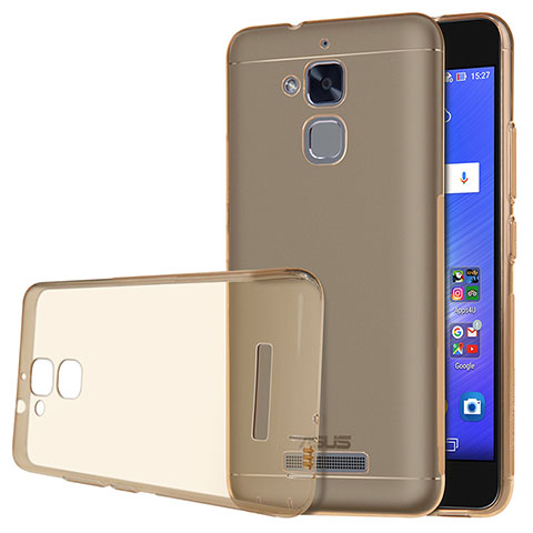 Carcasa Silicona Ultrafina Transparente para Asus Zenfone 3 Max Oro