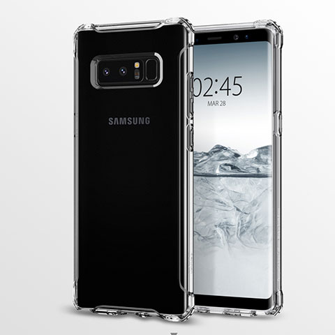 Carcasa Silicona Ultrafina Transparente R03 para Samsung Galaxy Note 8 Claro