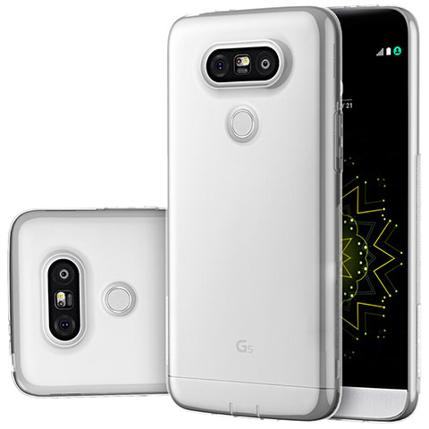 Carcasa Silicona Ultrafina Transparente T02 para LG G5 Claro