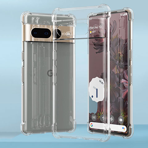 Carcasa Silicona Ultrafina Transparente T03 para Google Pixel 7 Pro 5G Claro