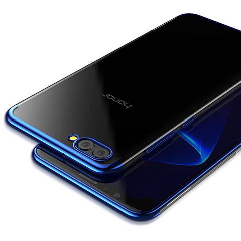 Carcasa Silicona Ultrafina Transparente T03 para Huawei Honor View 10 Azul