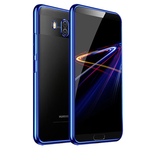 Carcasa Silicona Ultrafina Transparente T03 para Huawei Mate 10 Azul