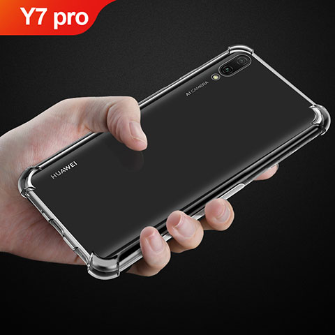 Carcasa Silicona Ultrafina Transparente T03 para Huawei Y7 (2019) Claro