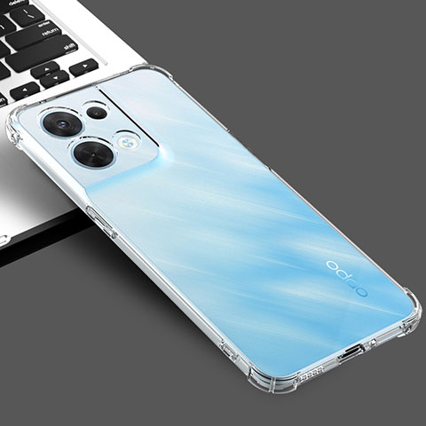 Carcasa Silicona Ultrafina Transparente T03 para Oppo Reno9 Pro 5G Claro