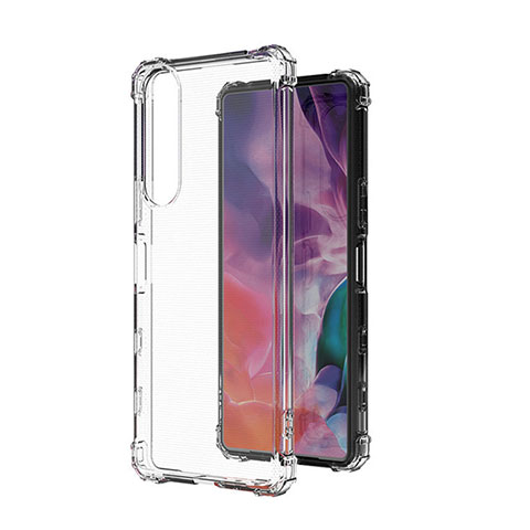 Carcasa Silicona Ultrafina Transparente T03 para Sony Xperia 10 III SO-52B Claro