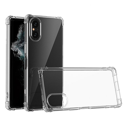 Carcasa Silicona Ultrafina Transparente T03 para Sony Xperia 5 V Claro