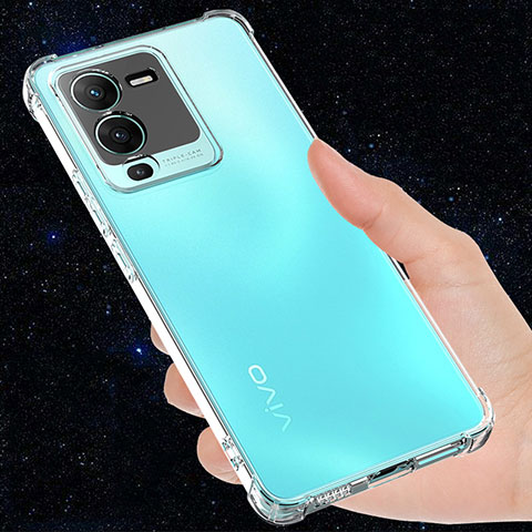 Carcasa Silicona Ultrafina Transparente T03 para Vivo V25 Pro 5G Claro