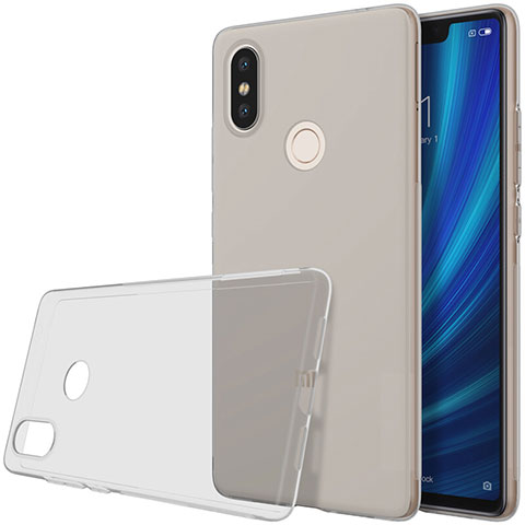 Carcasa Silicona Ultrafina Transparente T03 para Xiaomi Mi 8 SE Gris