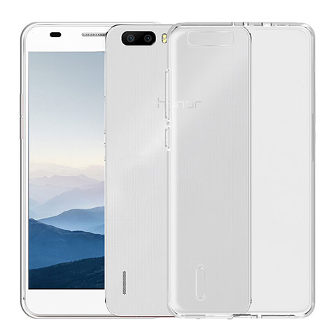 Carcasa Silicona Ultrafina Transparente T04 para Huawei Honor 6 Plus Claro