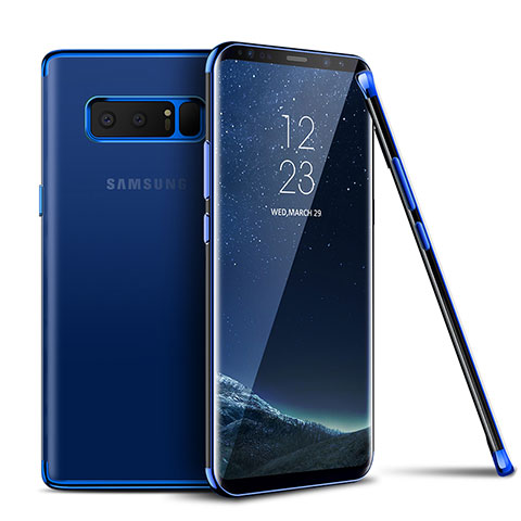 Carcasa Silicona Ultrafina Transparente T06 para Samsung Galaxy Note 8 Azul