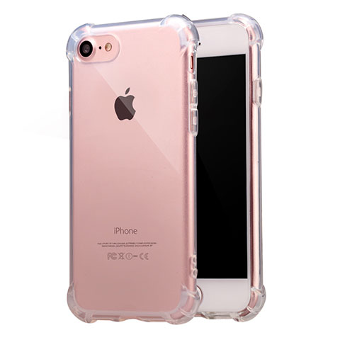 Carcasa Silicona Ultrafina Transparente T07 para Apple iPhone 7 Claro