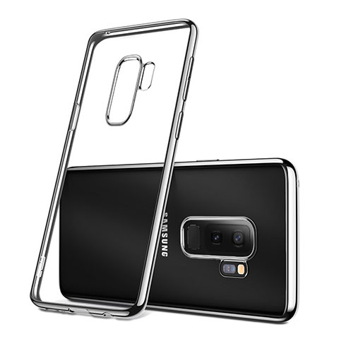 Carcasa Silicona Ultrafina Transparente T09 para Samsung Galaxy S9 Plus Plata