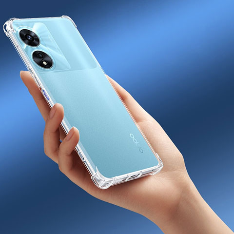 Carcasa Silicona Ultrafina Transparente T11 para Oppo A1x 5G Claro