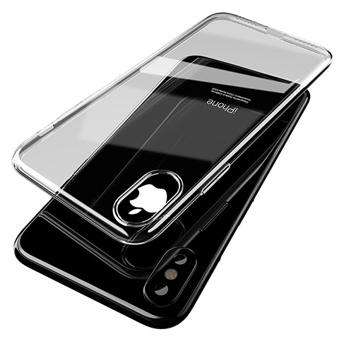 Carcasa Silicona Ultrafina Transparente T14 para Apple iPhone X Claro