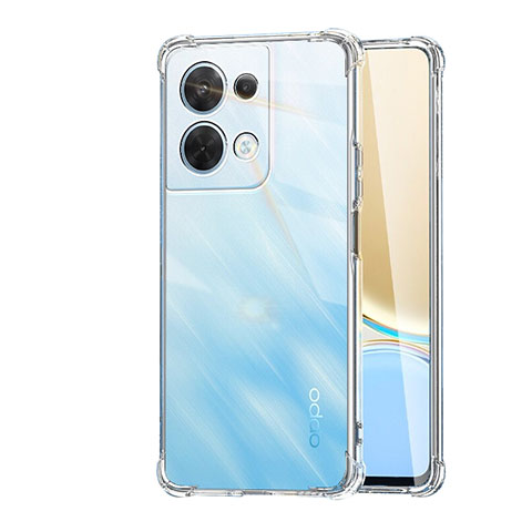 Carcasa Silicona Ultrafina Transparente T14 para Oppo Reno8 5G Claro