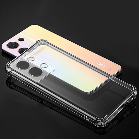 Carcasa Silicona Ultrafina Transparente T14 para Oppo Reno8 Pro 5G Claro