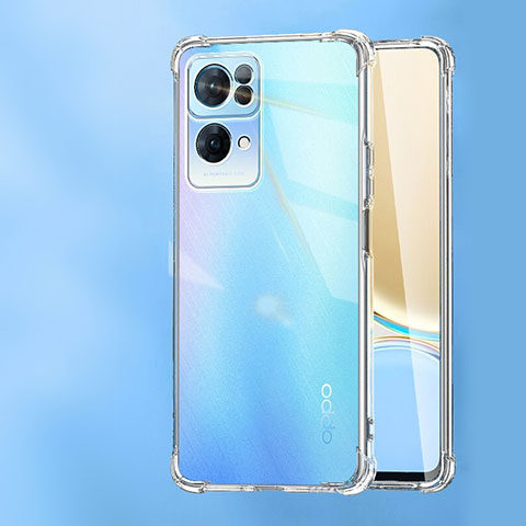 Carcasa Silicona Ultrafina Transparente T18 para Oppo Reno7 Pro 5G Claro