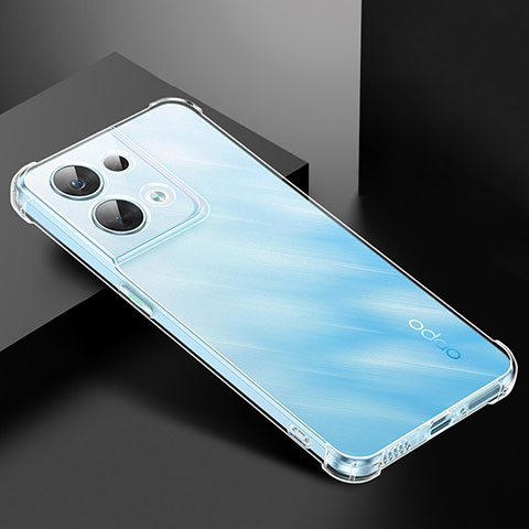 Carcasa Silicona Ultrafina Transparente T18 para Oppo Reno8 Pro 5G Claro