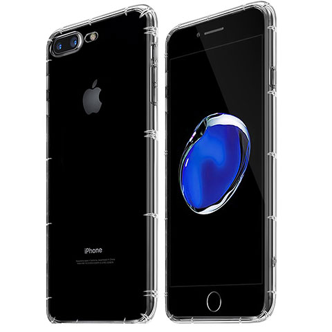 Carcasa Silicona Ultrafina Transparente Z07 para Apple iPhone 8 Plus Claro