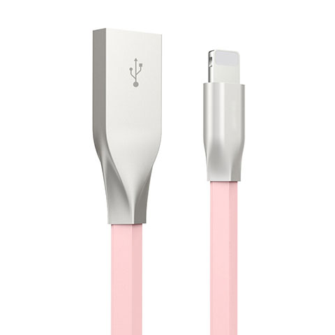 Cargador Cable USB Carga y Datos C05 para Apple iPhone Xs Rosa