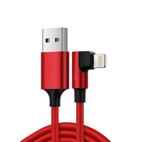 Cargador Cable USB Carga y Datos C10 para Apple New iPad Air 10.9 (2020) Rojo
