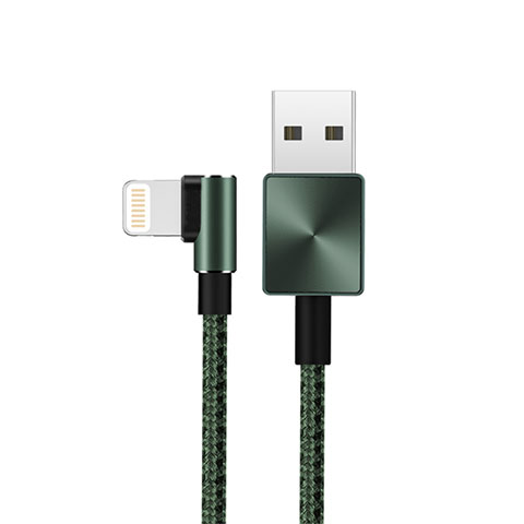 Cargador Cable USB Carga y Datos D19 para Apple iPhone 14 Verde