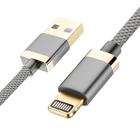 Cargador Cable USB Carga y Datos D24 para Apple iPad Air 3 Gris