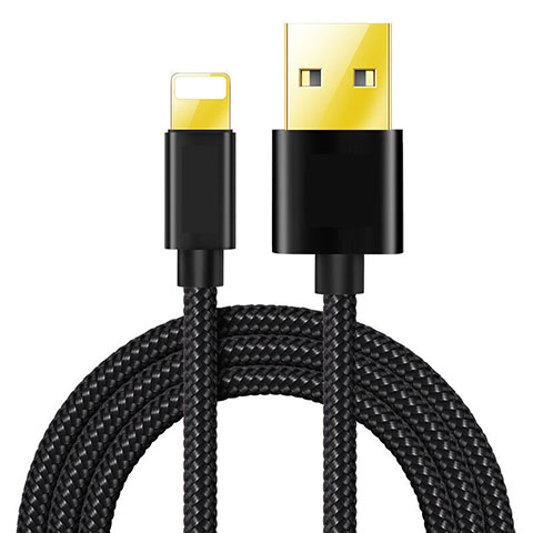 Cargador Cable USB Carga y Datos L02 para Apple iPad 10.2 (2020) Negro