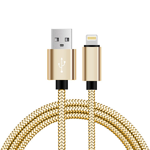 Cargador Cable USB Carga y Datos L07 para Apple iPhone Xs Max Oro