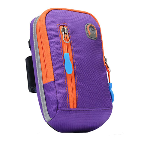 Funda Brazalete Deportivo Brazo Correr Universal A10 Morado